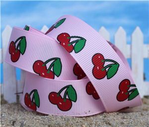 Summer Holiday Ribbon - Cherry Pink
